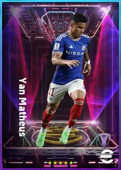 Yan Matheus eFootball 2026 player card, 79 OVR RWF