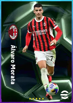 Álvaro Morata eFootball 2026 player card, 83 OVR CF