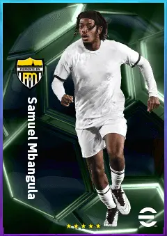 Samuel Mbangula eFootball 2026 player card, 78 OVR LWF