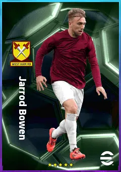 Jarrod Bowen eFootball 2026 player card, 83 OVR RMF