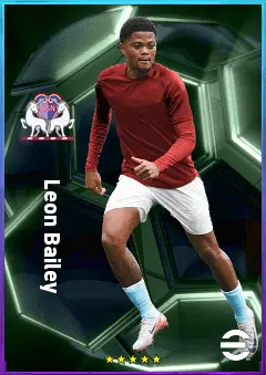 Leon Bailey eFootball 2026 player card, 81 OVR RMF