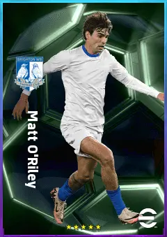Matt O'Riley eFootball 2026 player card, 80 OVR CMF