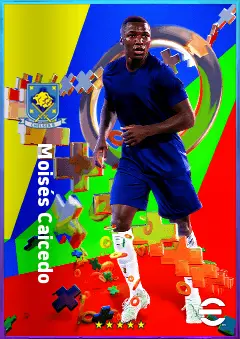 Moisés Caicedo eFootball 2026 player card, 83 OVR RB