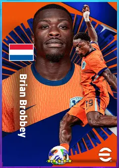 Brian Brobbey eFootball 2026 player card, 83 OVR CF