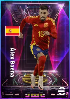 Álex Baena eFootball 2026 player card, 83 OVR AMF