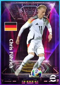 Chris Führich eFootball 2026 player card, 81 OVR LWF
