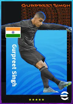 Gurpreet Singh eFootball 2026 player card, 76 OVR GK
