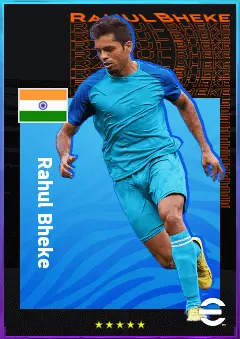 Rahul Bheke eFootball 2026 player card, 74 OVR RB