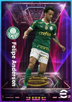 Felipe Anderson eFootball 2026 player card, 81 OVR RWF