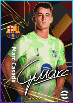 Marc Casadó eFootball 2026 player card, 77 OVR RB
