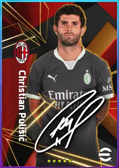 Christian Pulišić eFootball 2026 player card, 75 OVR GK