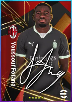 Youssouf Fofana eFootball 2026 player card, 84 OVR CF