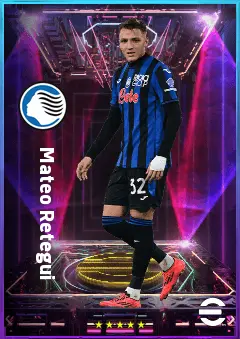 Mateo Retegui eFootball 2026 player card, 81 OVR CF