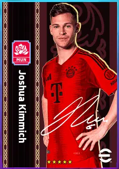 Joshua Kimmich eFootball 2026 player card, 83 OVR LWF