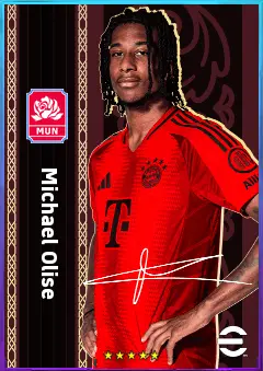 Michael Olise eFootball 2026 player card, 82 OVR CB