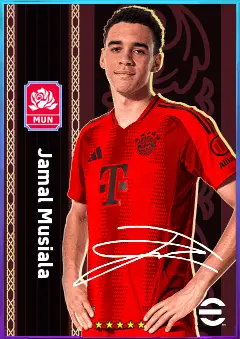Jamal Musiala eFootball 2026 player card, 83 OVR CB