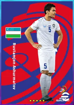 Rustamjon Ashurmatov eFootball 2026 player card, 75 OVR CB