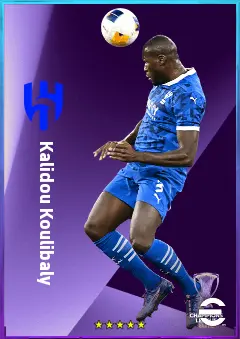 Kalidou Koulibaly eFootball 2026 player card, 82 OVR CB