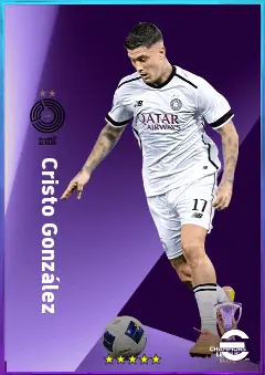 Cristo González eFootball 2026 player card, 79 OVR CF