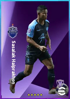 Sasalak Haiprakhon eFootball 2026 player card, 77 OVR LB