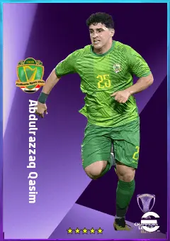 Abdulrazzaq Qasim eFootball 2026 player card, 74 OVR DMF