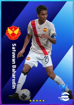 Safuwan Baharudin eFootball 2026 player card, 75 OVR CB