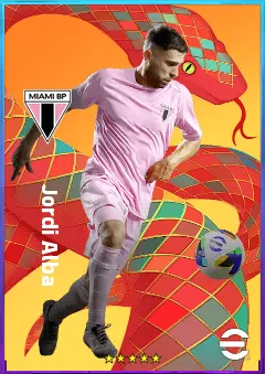 Jordi Alba eFootball 2026 player card, 81 OVR LB