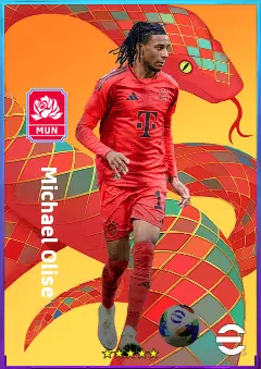 Michael Olise eFootball 2026 player card, 83 OVR RMF