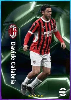 Davide Calabria eFootball 2026 player card, 81 OVR RB