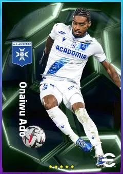 Onaiwu Ado eFootball 2026 player card, 78 OVR CF