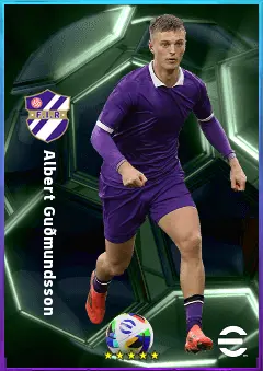 Albert Guðmundsson eFootball 2026 player card, 81 OVR CF