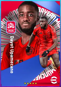 Dayot Upamecano eFootball 2026 player card, 84 OVR CB