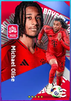 Michael Olise eFootball 2026 player card, 84 OVR RWF