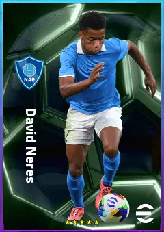 David Neres eFootball 2026 player card, 81 OVR RWF
