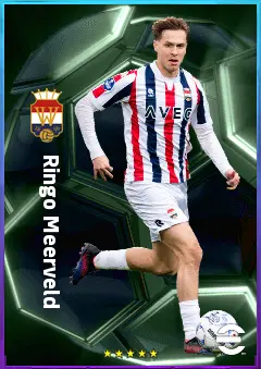 Ringo Meerveld eFootball 2026 player card, 77 OVR AMF