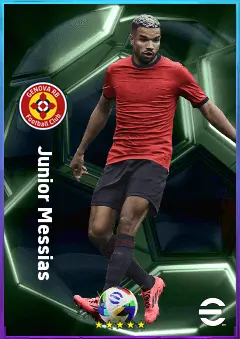 Junior Messias eFootball 2026 player card, 78 OVR RWF