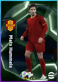 Mats Hummels eFootball 2026 player card, 82 OVR CB