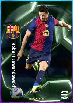 Robert Lewandowski eFootball 2026 player card, 84 OVR CF