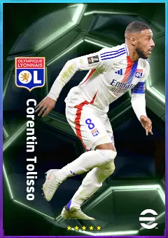 Corentin Tolisso eFootball 2026 player card, 80 OVR CMF