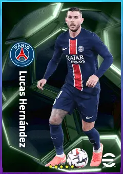 Lucas Hernández eFootball 2026 player card, 82 OVR CB