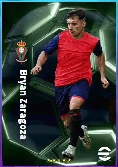 Bryan Zaragoza eFootball 2026 player card, 81 OVR LWF