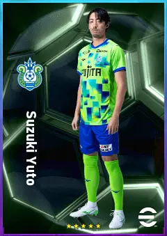 Suzuki Yuto eFootball 2026 player card, 77 OVR RB