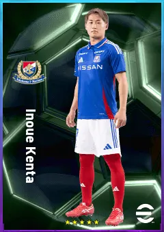 Inoue Kenta eFootball 2026 player card, 75 OVR RMF