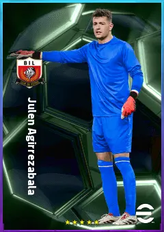 Julen Agirrezabala eFootball 2026 player card, 80 OVR GK