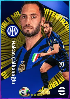 Hakan Çalhanoğlu eFootball 2026 player card, 83 OVR CMF