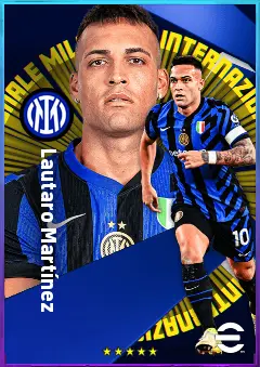 Lautaro Martínez eFootball 2026 player card, 83 OVR CF