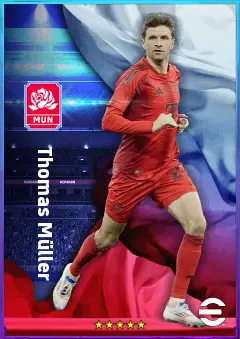 Thomas Müller eFootball 2026 player card, 82 OVR SS