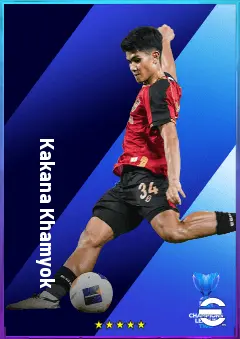 Kakana Khamyok eFootball 2026 player card, 73 OVR AMF
