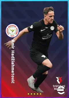 Amir Hadžiahmetović eFootball 2026 player card, 79 OVR DMF