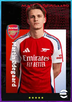 Martin Ødegaard eFootball 2026 player card, 84 OVR CMF